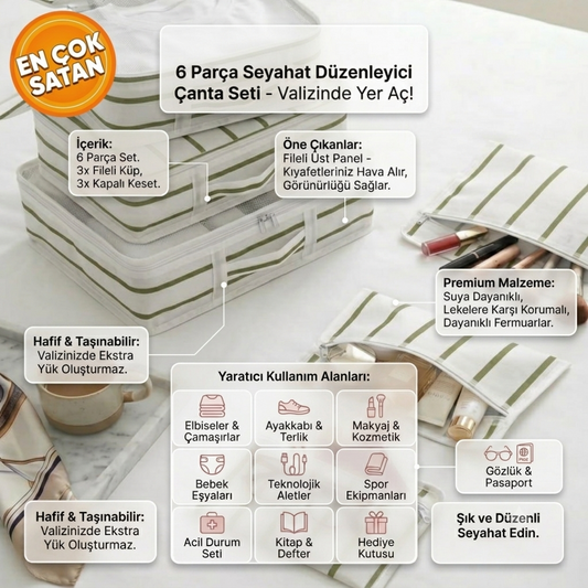 Bölmeli Bebek & Çocuk Çekmece Düzenleyici Seti
