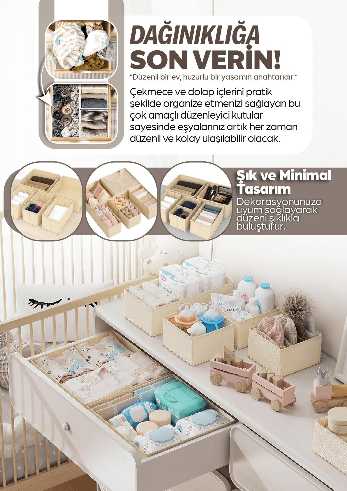 Bölmeli Çekmece Düzenleyici Seti