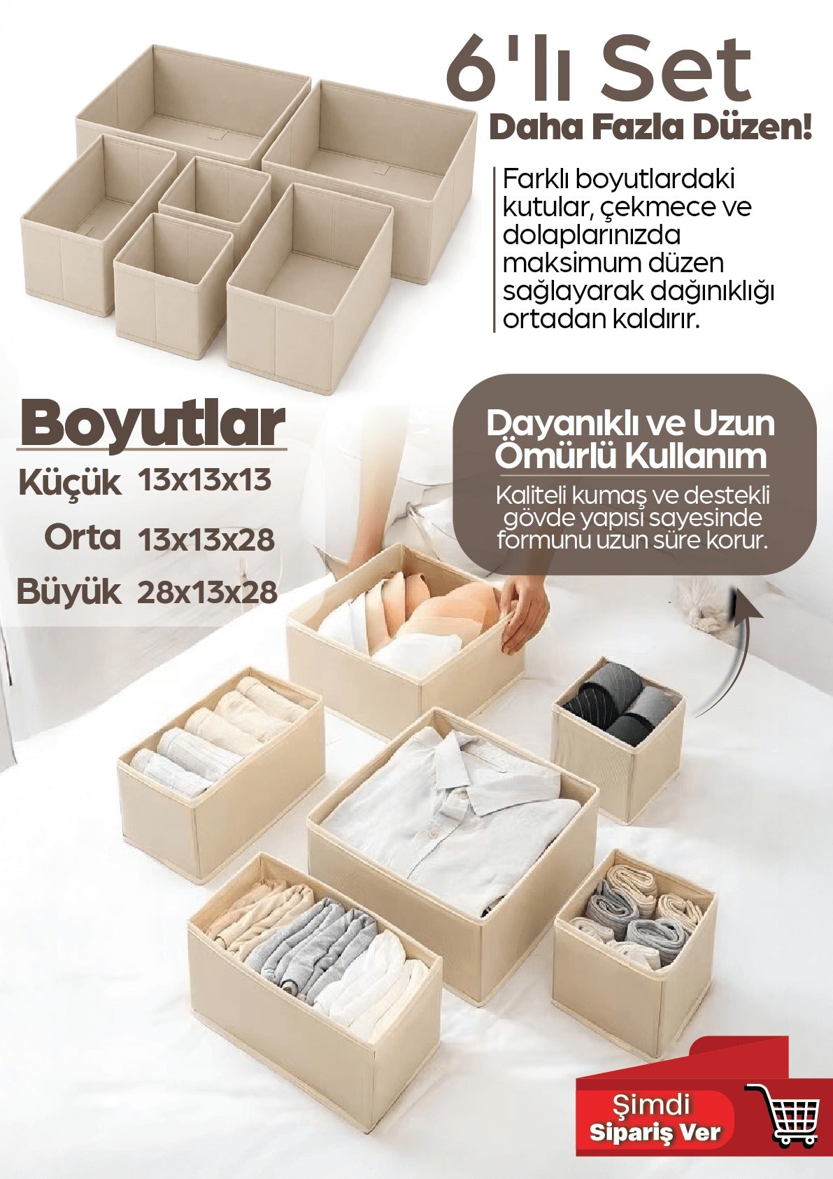 Bölmeli Çekmece Düzenleyici Seti