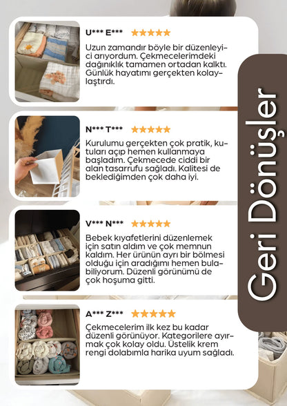 Bölmeli Çekmece Düzenleyici Seti
