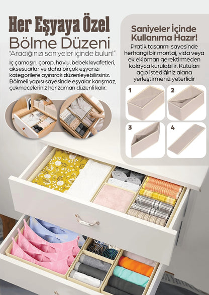 Bölmeli Çekmece Düzenleyici Seti